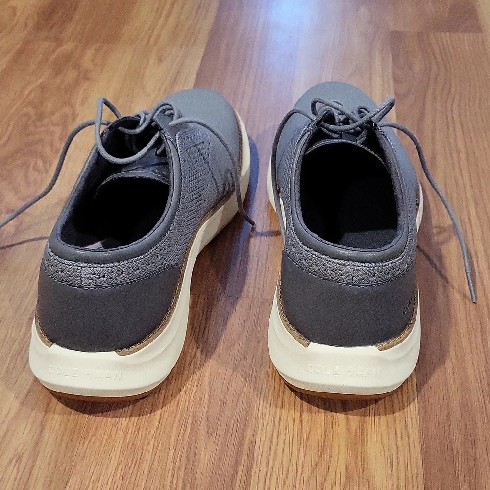 NEW Cole Haan Men's Gray Grand Remix Knit Oxford Shoes Size 11